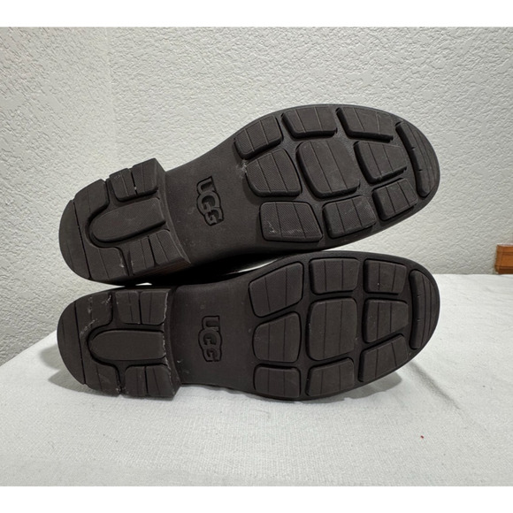 UGG Women's Size 7 Ankle Boots Booties Leather 1120775 Brown - Picture 4 of 10